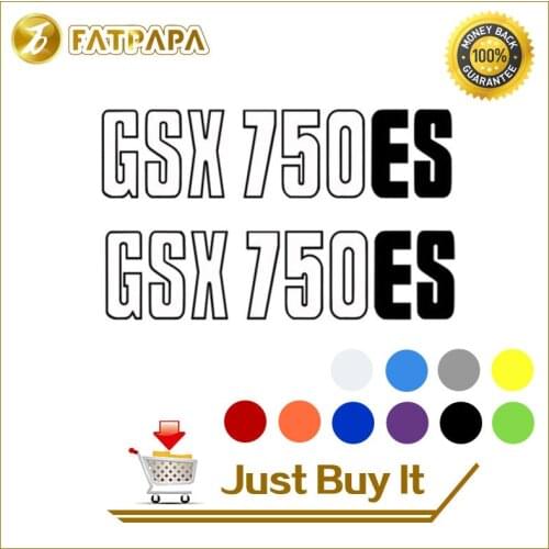 Motorcycle bike Fuel tank Wheels Fairing notebook Luggage helmet MOTO Sticker decals For Suzuki GSX750ES GSX 750ES