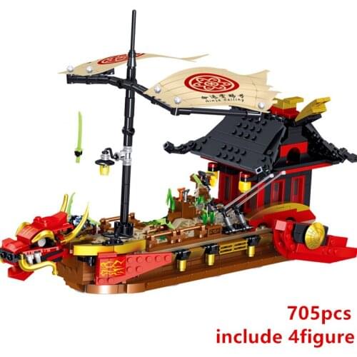 New 2021 Ninja Series Destinys Bounty Ferry Movie Boat Sailing Season 14 Building Blocks Classic Model Sets Bricks Kids Kit TV