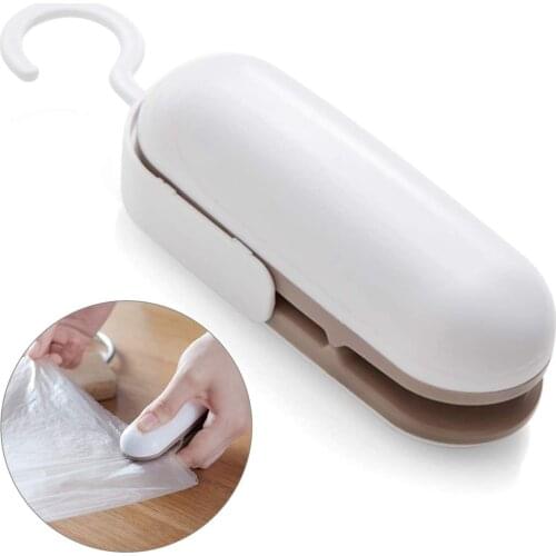 2-IN-1 Bag Cutter Sealer Quickly Seal Or Cut A Plastic Bag Perfect For Home Travel Picnic Camping
