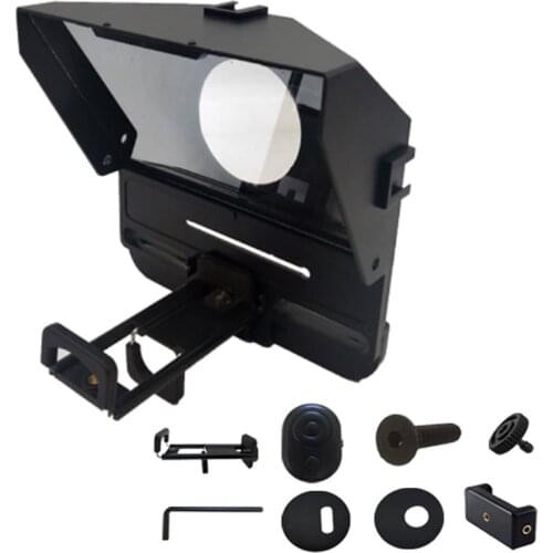 Portable Teleprompter Phone Recording Portable Inscriber Mobile Teleprompter with Remote Control for Phone Tablet iPad