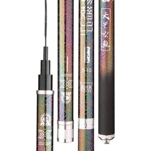 Tilapia Fishing Rod 12H Hard Ultra-hard Carbon Blue Sturgeon Fishing Olta Hand Pole Telescopic Fish Canne Vara De Pesca