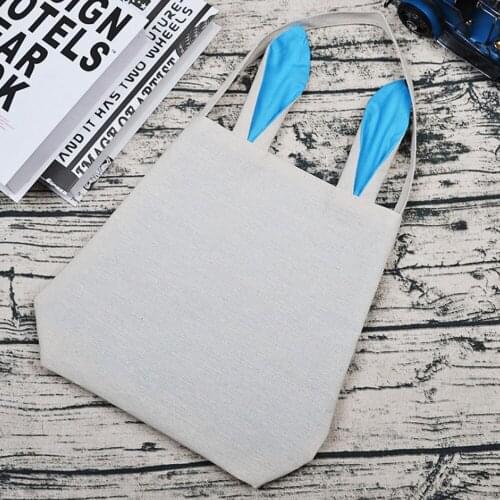 Easter Bunny Ear Bag Cotton And Linen Holiday Tote Handbag Festival Celebration Gift Bags New