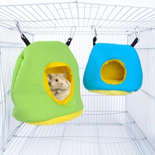 Warm Soft Plush Birds House Hut Hanging Cage Bed Hamster Parrot Hammock Autumn Winter Thicken Nest Bird Supplies C42