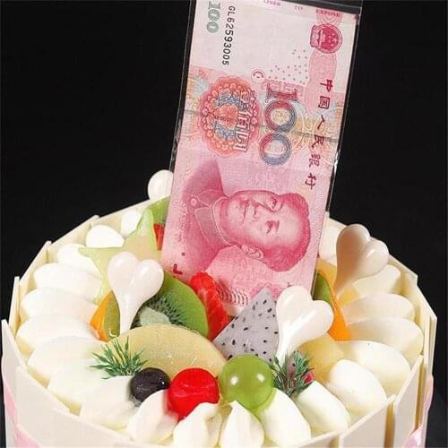 Funny Birthday Surprise Cake Decoration Props Money Pulling Box Tricky Toy Festival Party Decor Kitchen Supplies