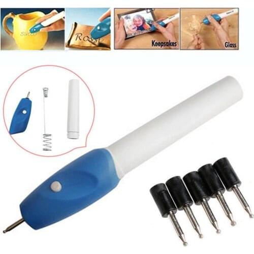 1pcs Electric Graved Pen Useful Jewelry Metal Glass Plastic Wood Carving Pen DIY Hand Grave Tool