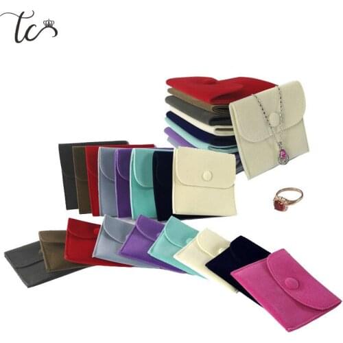 Velvet Pouch Jewelry Storage Bag Necklace Organizer Pouch Mini Bracelet Ring Jewelry Gift Bag Necklace Holder