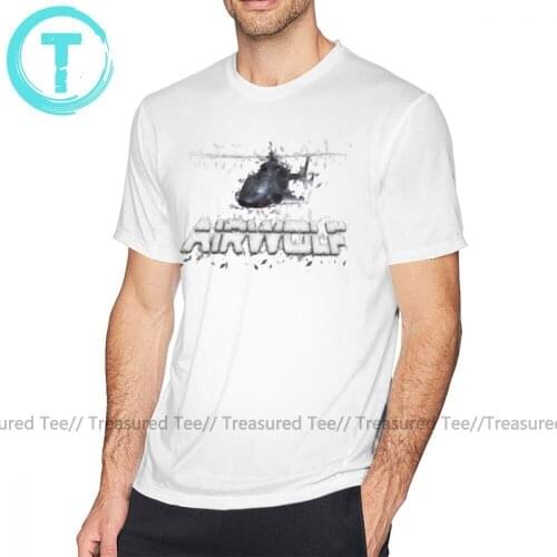 AIrwolf T Shirt AIrwolf T-Shirt Beach 100 Percent Cotton Tee Shirt Cute 6xl Short Sleeve Graphic Men Tshirt