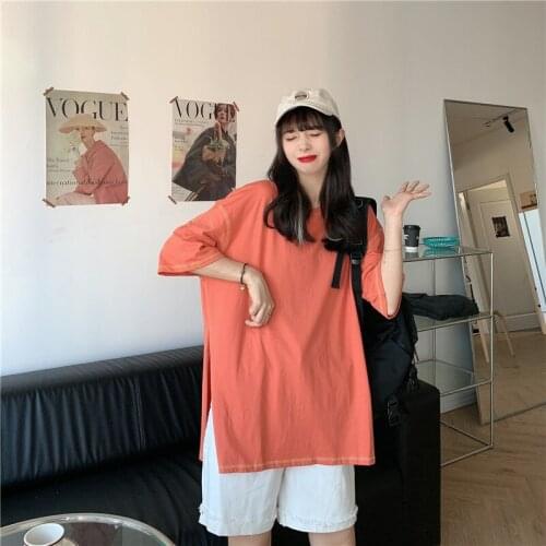 Summer Temperament Short-Sleeved t-Shirt Female Korean Style Harajuku Aesthetic Clothes 2021 Design Sense Niche Hot Girl Top