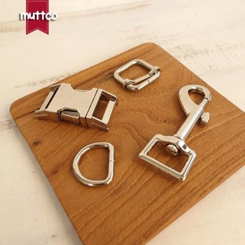 Metal buckle+adjust buckle+D ring+metal dog clasp/set) Retailing environmental silver accessory 20mm metal DIY dog accessories
