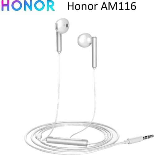 Honor AM116 Earphone Metal With Mic Volume Control