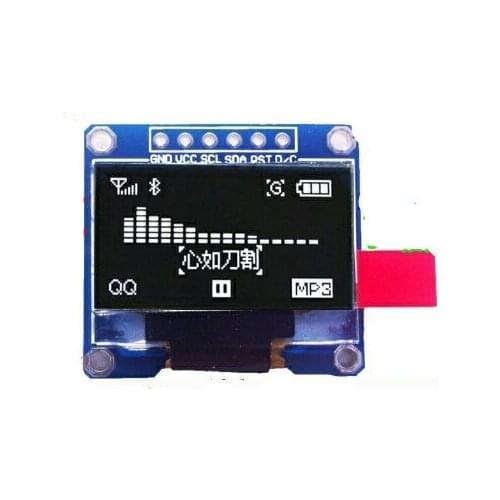 0.96 inch OLED display module white/blue 128*64 4-wire SPI SSD1306 screen