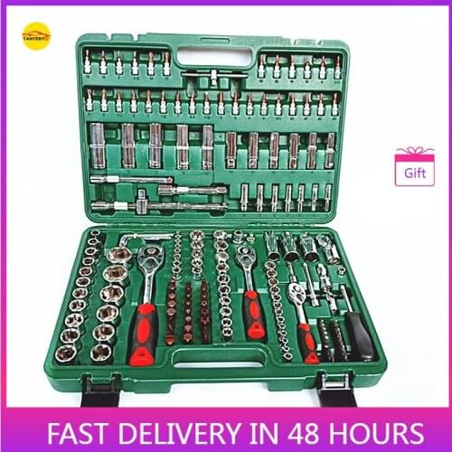 Factory Direct Machine Repair Auto Repair Socket Wrench Set 172 Sets of Combination Toolbox Manual Hardware Tools