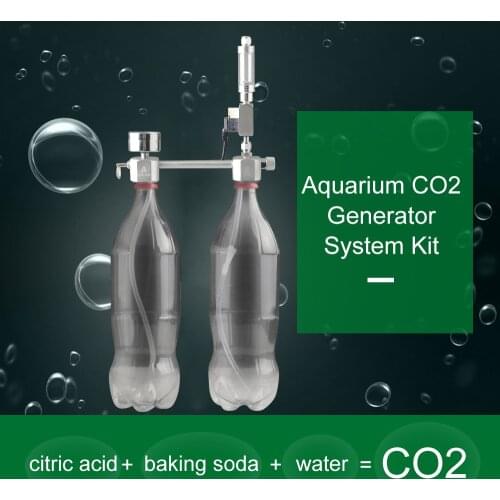 Aquarium CO2 Regulator Kit DIY Aquarium CO2 Diffuser with Valve Bubble Counter&Check Carbon Dioxide for Aquarium Fish Tank