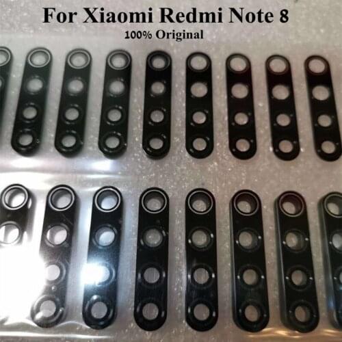 Original Rear Back Camera Glass Lens Cover For Xiaomi Xiaomi Redmi Note 8 NT8 Camera Outside Glass Lens lenses With Stickers