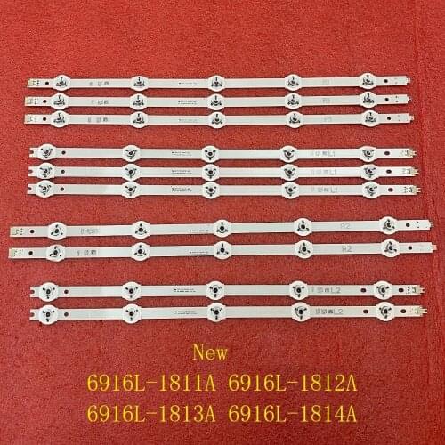 5set=50pcs LED Backlight Strip For Panasonic 6916L-1812A 1811A 1813A 1814A TX-47AS650E 47ASM651 TX-47AS650B TX-47AS740E