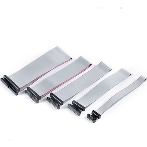 5PCS/Lot 2.54mm Pitch Flat Ribbon Data Cable FC-6/8/10/12/14/16/20/24/26/30/34/40P 20CM Double-Head PIN Connector