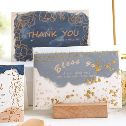 Thanksgiving Greeting Cards with Envelopes, Exquisite Thank You Cards, for Wedding, Baby Shower, New Year