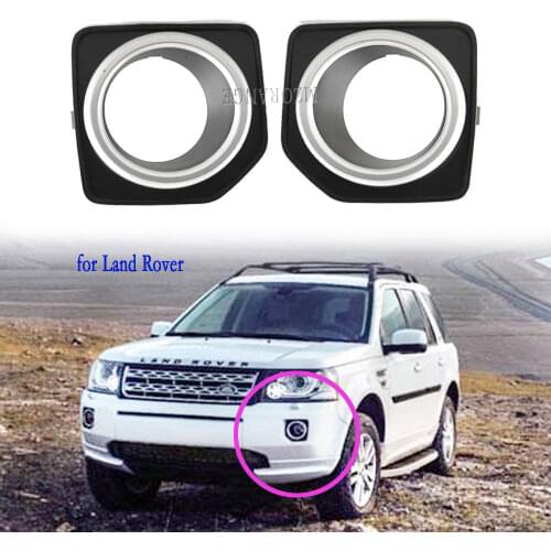 Fog Lights Headlight for Land Rover Freelander 2 LR2 2013-2016 Fog Light Cover Grill Cap Frame Shell LED Foglight Fog Lights
