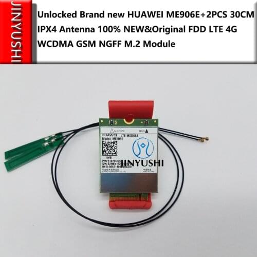 Unlocked HUAWEI ME906E+2PCS 30CM IPX4 Antenna 100% NEW&Original FDD LTE 4G WCDMA GSM Module in stock