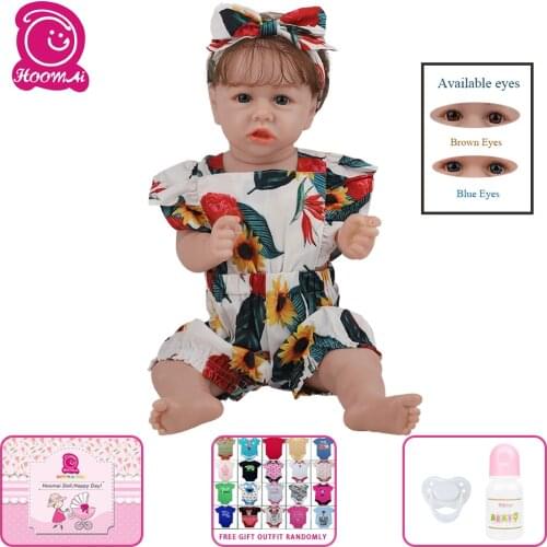58CM Silicone Bebe Dolls Realistic Reborn Baby Dolls Silicone Soft Kids Christmas Gift Best Playmates