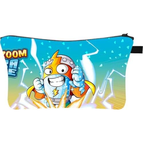 Super Zings Cosmetic Case Women Cartoon Game Makeup Bag Large Capacity Multifunction Toy storage bag Children Gift