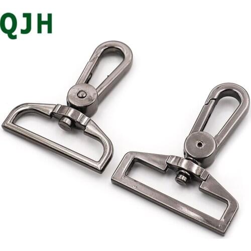 Rotatable buckle Metal Snap Hook Swivel Eye Trigger Clip Clasp For Leather Craft Bag Strap Belt Webbing Gun color