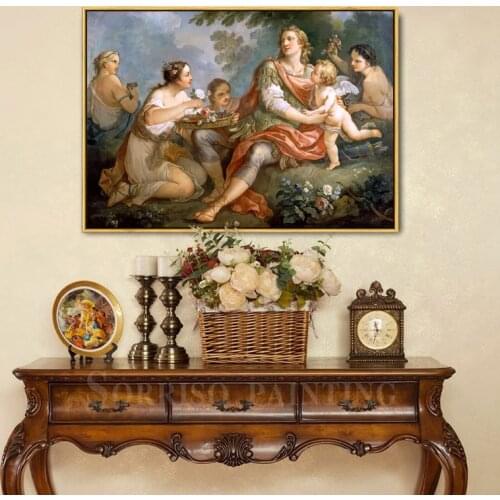 Europe Retro Angel Goddess Notre Dame Canvas Oil Painting Wall Art Home Decor Prints Hallway Pictures For Living Room Posters