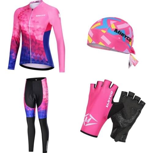 Women Cycling Clothing Deportiva Mujer 2021 Spring Bike Jersey Bib Pant Set Equipos De Ciclismo Sport Suit Mtb Uniform Dress Kit