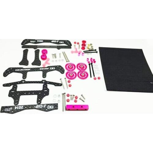 1 Set AR Chassis Upgrade Spare Parts Kit For Tamiya Mini 4WD Car Model Red Golden Blue Black Purple