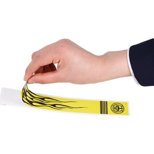 12pcs Durable Archery Arrow Adhesive Stickers Wraps 27cm x 3cm Fluorescent Yellow