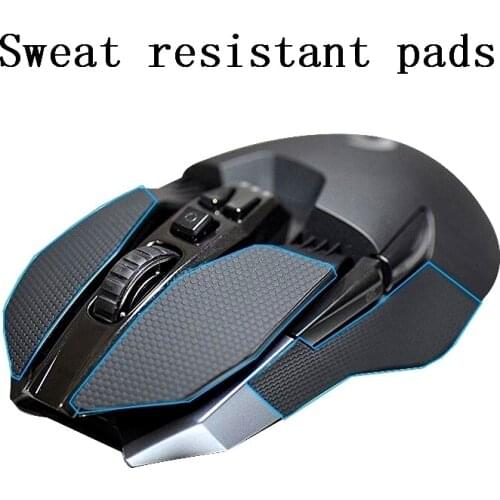 Pack of 2 for Logitech G900 mouse Anti-Slip tape Elastics Refined Side Grips Sweat resistant pads / anti sweat paste