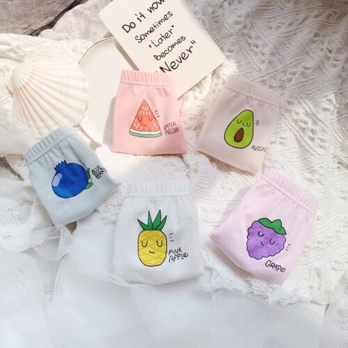 5Pcs/lot Girls Cotton Boxer Briefs Girl Panties Girls Boxer Shorts Childrens Panties Kids Underwear For 2-14 Years GU236