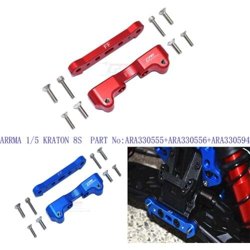 ALUMINUM FRONT LOWER SUSPENSION MOUNT GPM ARRMA 1/5 KRATON 8S ARA330555+ARA330556+ARA330594 MAKX008