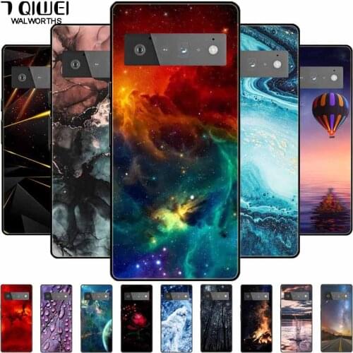 Phone Case For Google Pixel 6 Cover Silicone TPU Soft Bumper For Google Pixel 6 Pro Case Pixel6 6Pro Silicon Space Fashion 2021