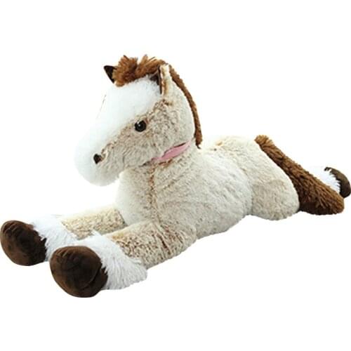 90cm Big Size Plush Horse Toy Simulation Animal Doll Kids Birthday Gift Home Baby Room Decor Photography Props