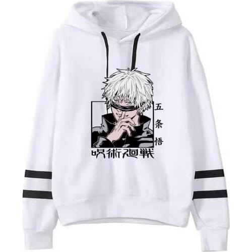 Jujutsu Kaisen Satoru Gojo Anime Hoodie Fashion Long Sleeve Hip Hop Uniex