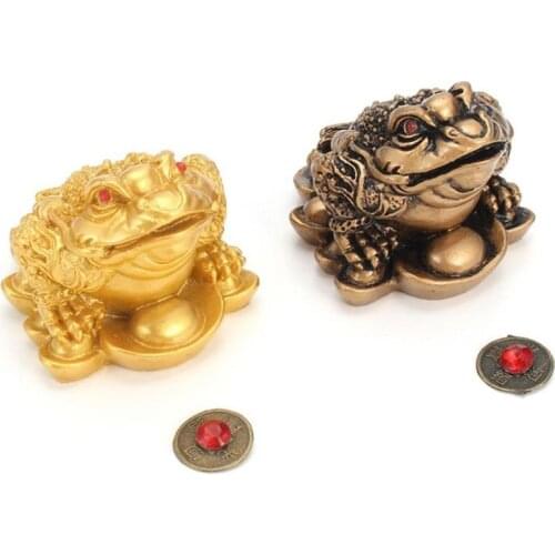Chinese Feng Shui Money Lucky Fortune Wealth Frog Toad Coin Home Decoration Home Office Decoration Lucky Gifts