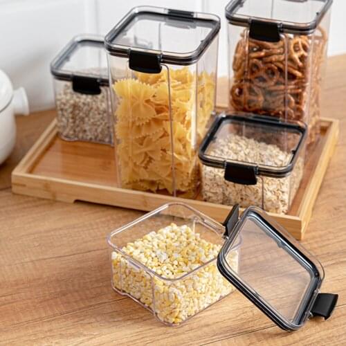 Pasta Refrigerato Noodle Box Food Storage Container Storage Sealed Cans Kitchen Plastic Airtight Pantry Multigrain Transparent