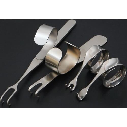 Stainless steel double eyelid eyelid pull hook nasal cavity guide eye bag shaping self-help ring pull hook rake type single and