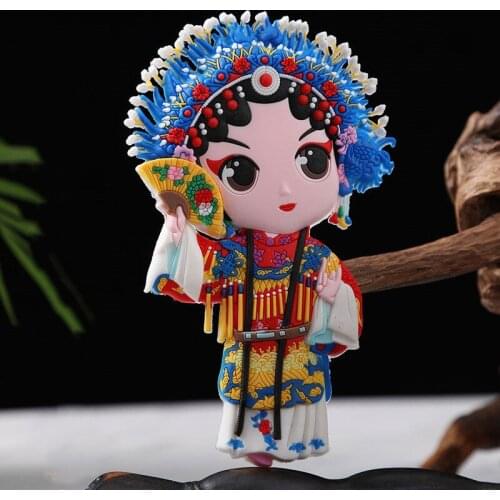 PEKING OPERA CHARACTER FRIDGE MAGNET CLASSICAL CHINESE STYLE DRAMA CHARACTERS FRIDGE MAGNETS HOME DECOR FEATURED CRAFTS GIFTS