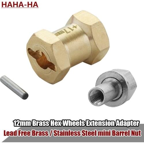 4pcs +12mm 15mm 17mm Brass Hex Wheel Widener Adapter Set for RC Crawler Axial SCX10 Wraith CC01 TF2 Rim Parts