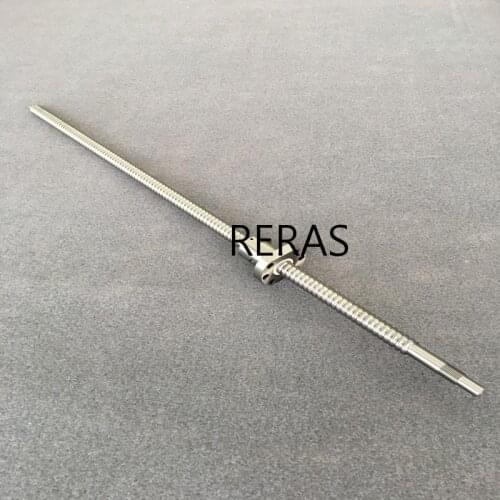 SFU 2005 Ballscrew Set : 20MM Ball screw SFU2005 End Machined + RM2005 Ball Nut nut flange round ball screw Free shipping