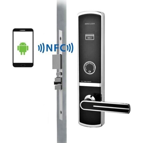 OS7719NFC Android NFC door lock different from august lock hotel apartment and condo Mobile phone control door lock
