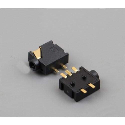 PJ-205 power socket 2.5 headphone socket 5 foot patch 2 fixed foot 2.5MM socket female seat