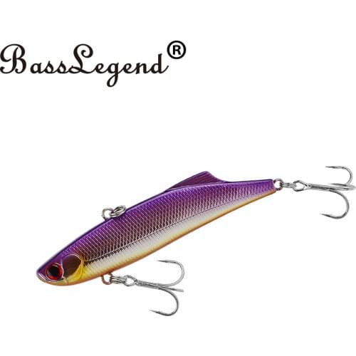 BassLegend -Fishing Sinking Lipless Crankbait Vibration Lure Metal VIB Sea Bass Pike Bait 90mm/28g
