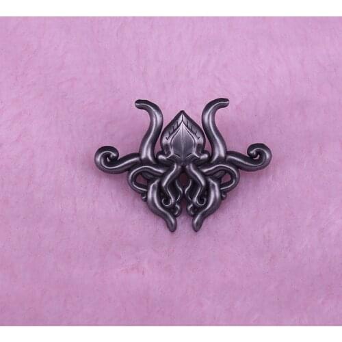 Retro lapel pin food for thought atheist jewelry