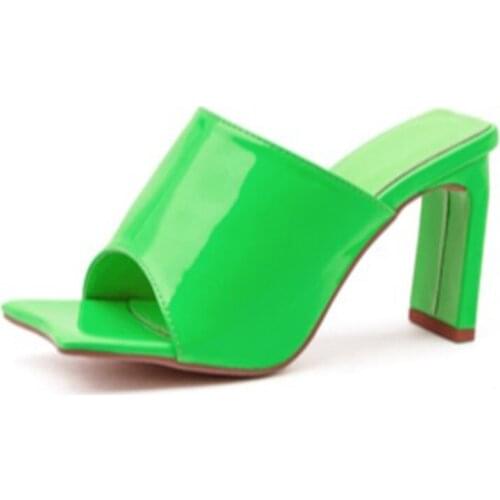 Sandals 2021 New Womens High Heels with Fish Mouthed Slipper and Fairy Style with Skirt Midheel Fashion