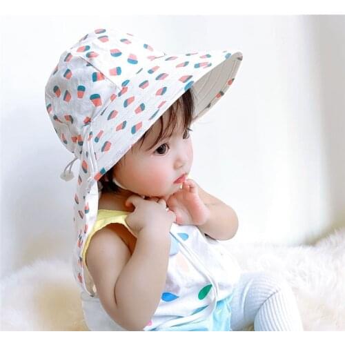 New Summer Baby Cap SPF 50+ Baby Sun Hat Adjustable for Boys Travel Beach Baby Girl Hat Kids Infant Accessories Children Hats