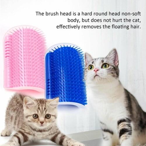 Cats Brush Corner Cat Massage Self Groomer Comb Brush With Catnip Cat Rubs The Face A Tickling Comb