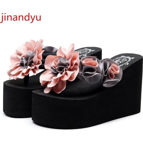 Flip Flops Women Wedges Platform Shoes High Heels Fashion Women Flip Flop Slides Summer Slippers Comfy Wedge Sandals Slipper